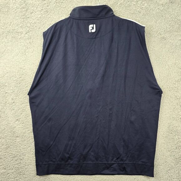 Footjoy Men's Blue Half Zip Golf Pullover Wicking Performance Size L - Picture 4 of 10
